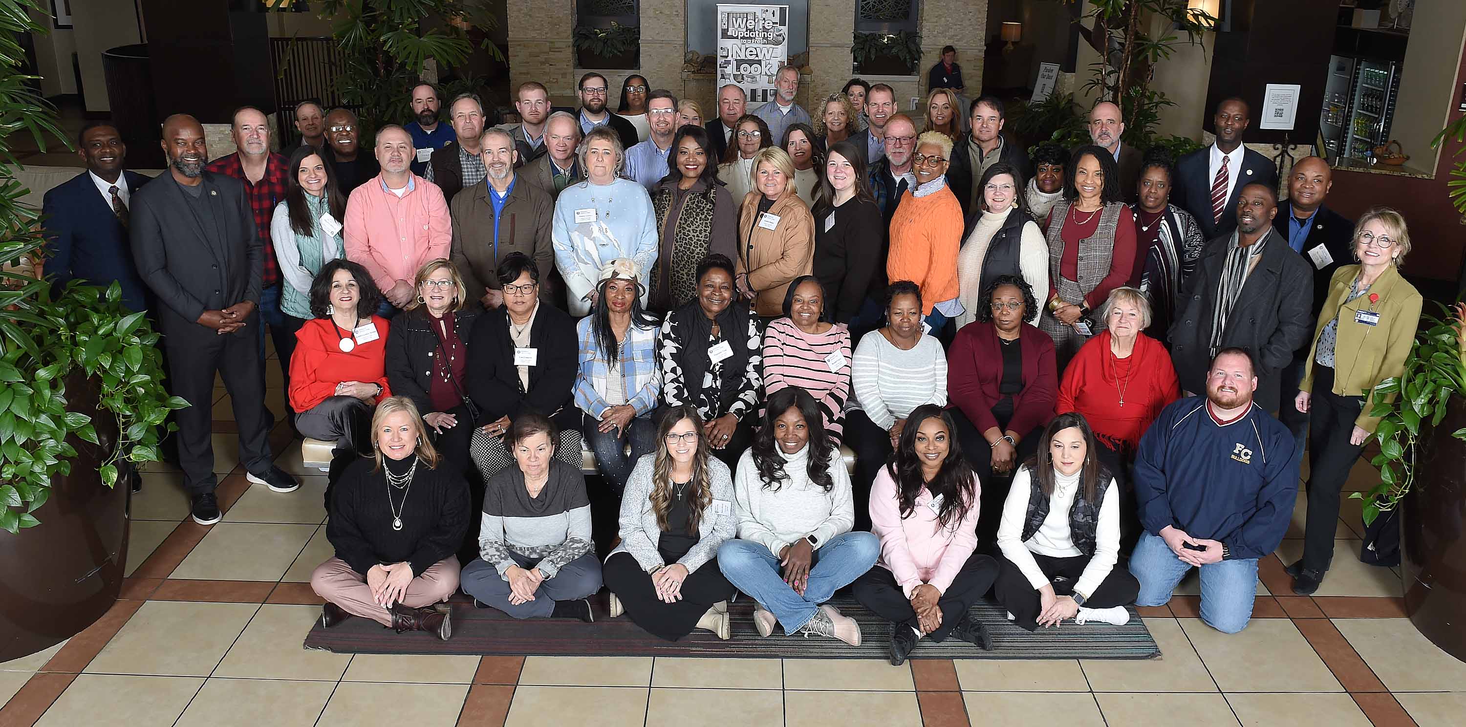 The Mississippi circuit clerks met for continuing education and a group photo at the Embassy Suites by Hilton in Ridgeland, Miss., on Thursday, January 9, 2025.